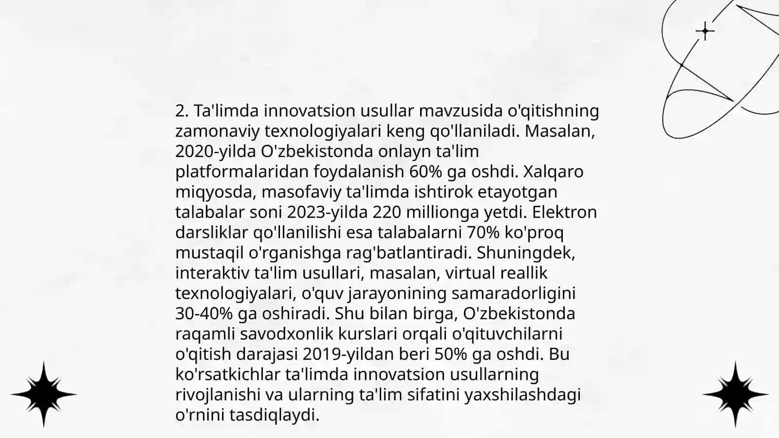 O'quv ishlarida ko'nikma va malakalarni shakllantirish 4