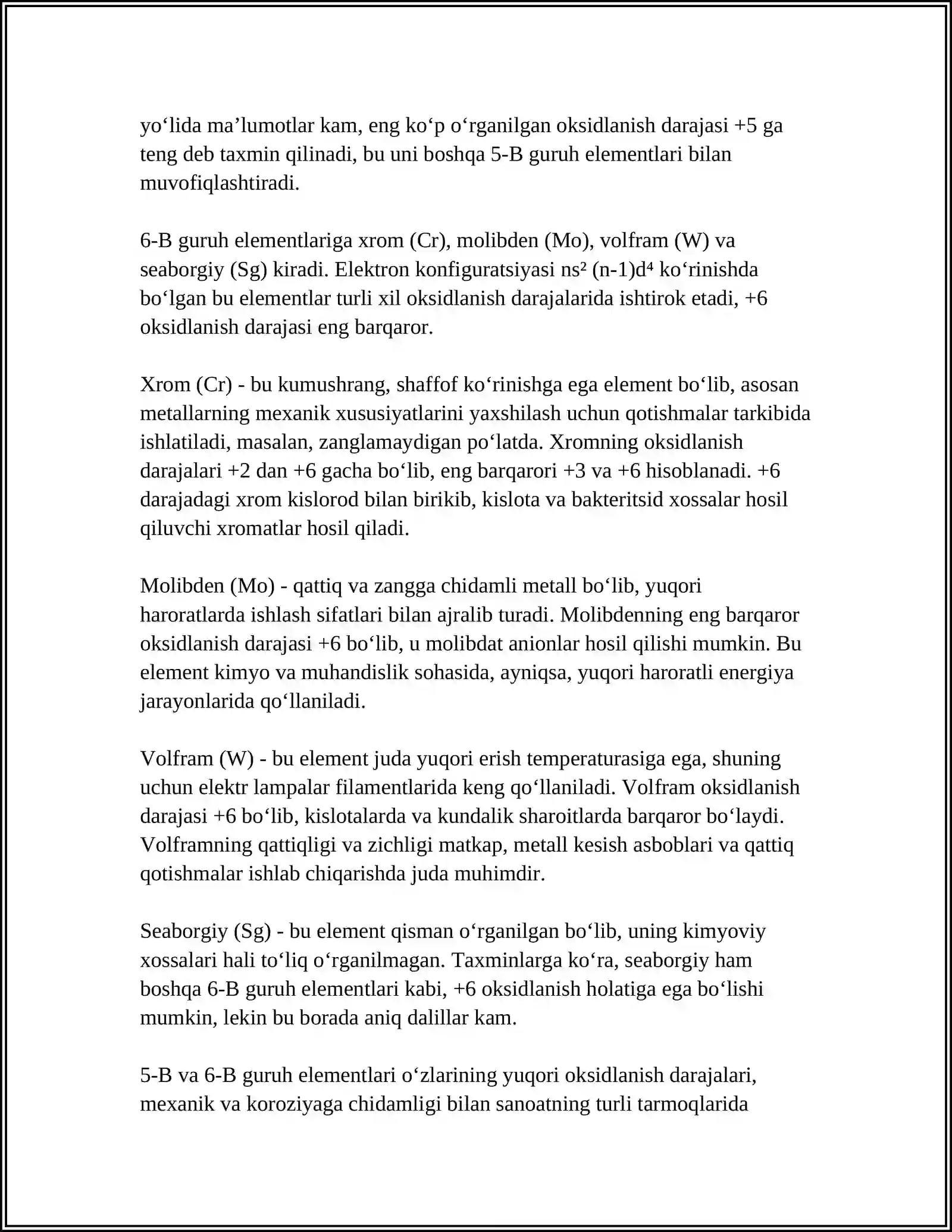 5-B VA 6-B GURUH ELEMENTLARI 4
