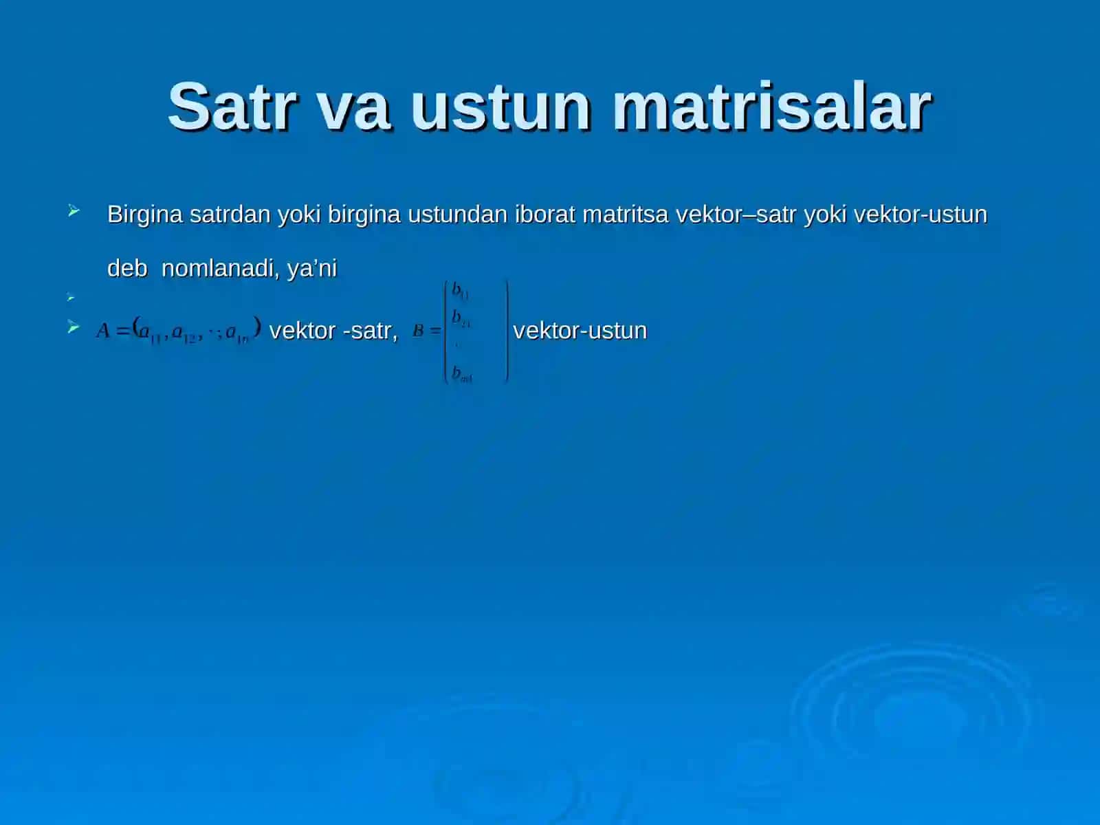 Matritsa va dеtеrminаntlаr 4