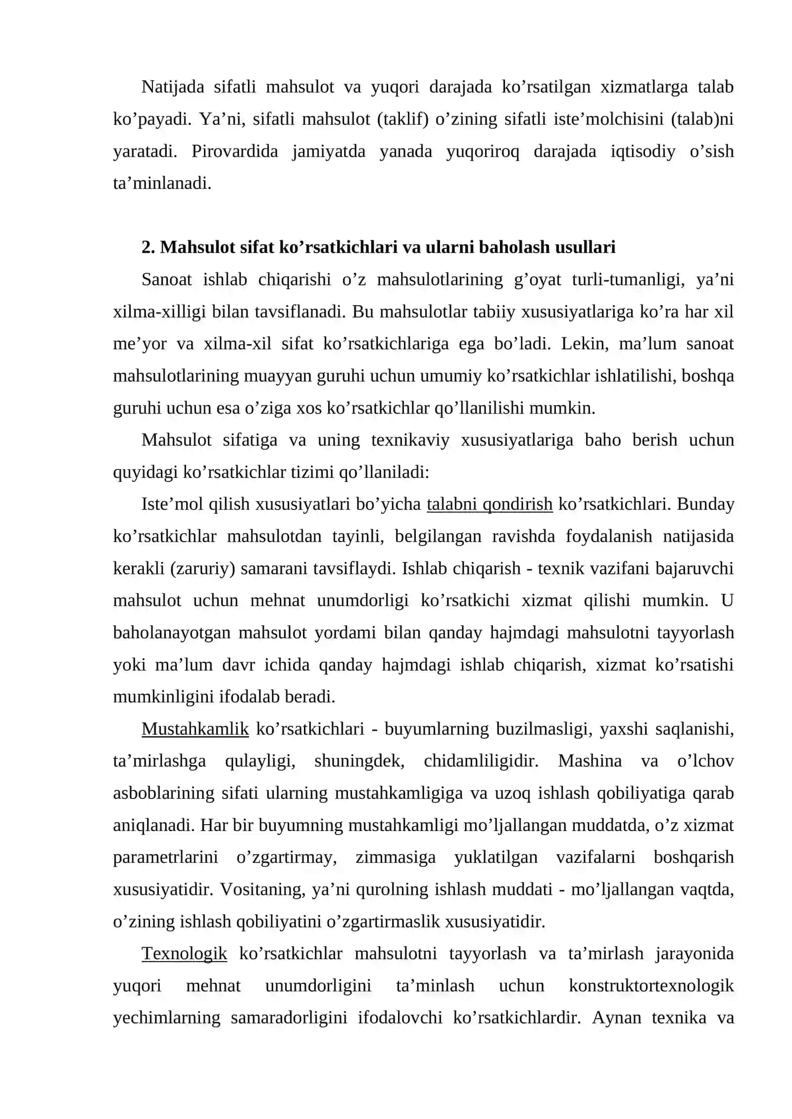 Sanoat mahsulotining sifati va uning raqobatbardoshligi 4