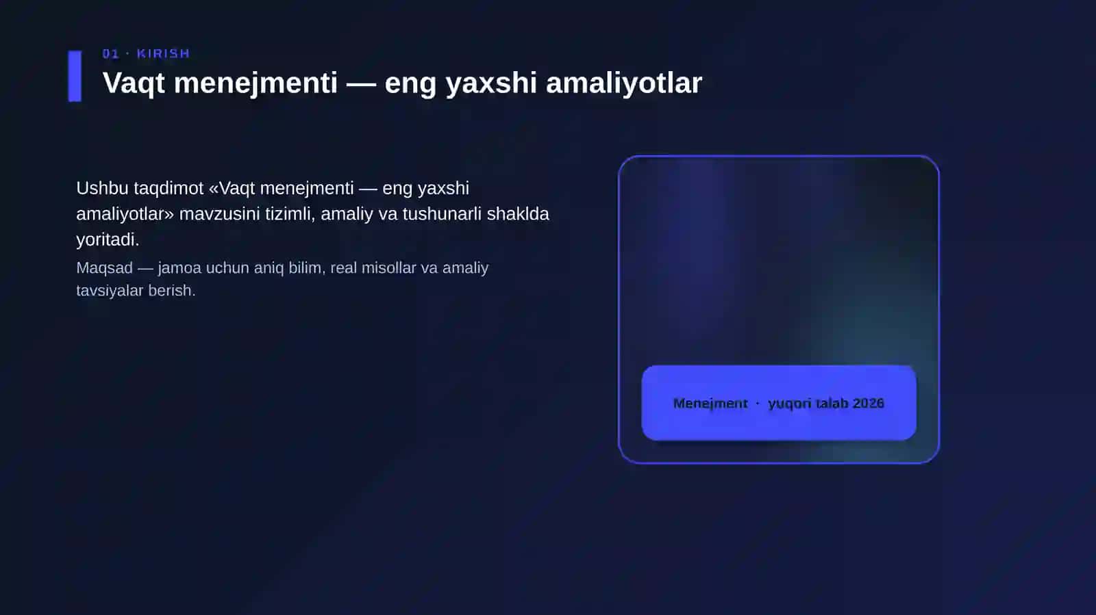 Vaqt menejmenti — eng yaxshi amaliyotlar 4