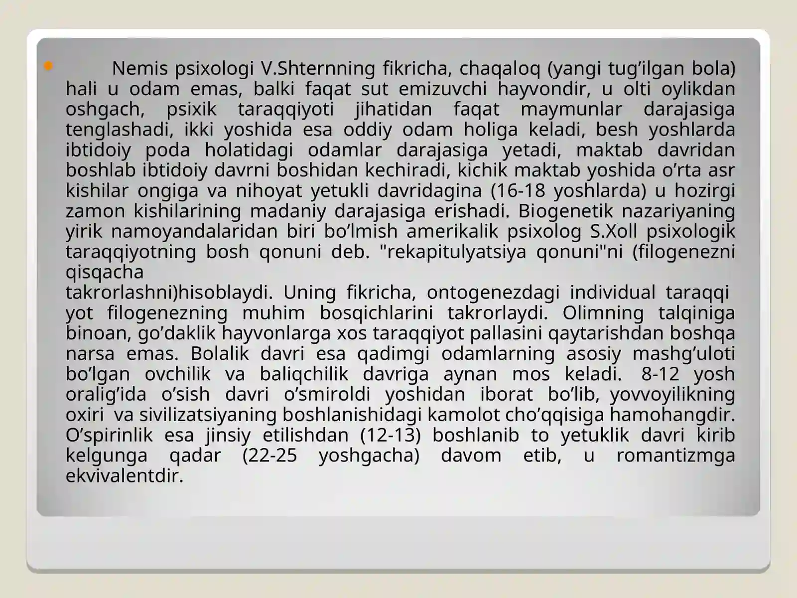CHЕT EL PSIХОLОGIYASIDA SHAXS NAZARIYALARI 4