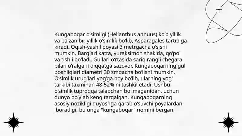 Moyli ekinlar tasnifi kungaboqar biologiyasi 4