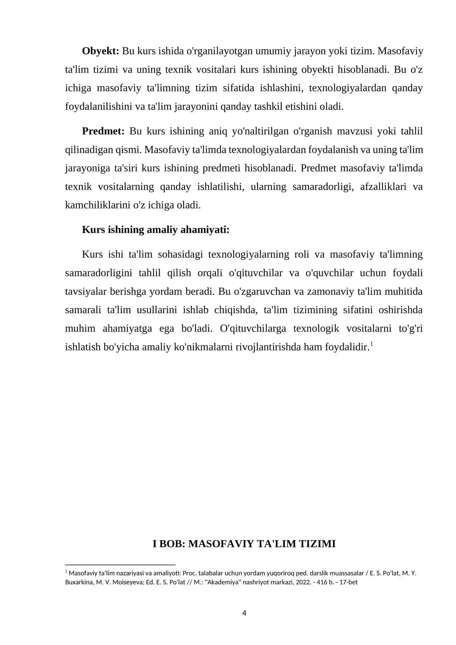 Masofaviy ta'lim tizimi va oqitishning texnik vositalari 4