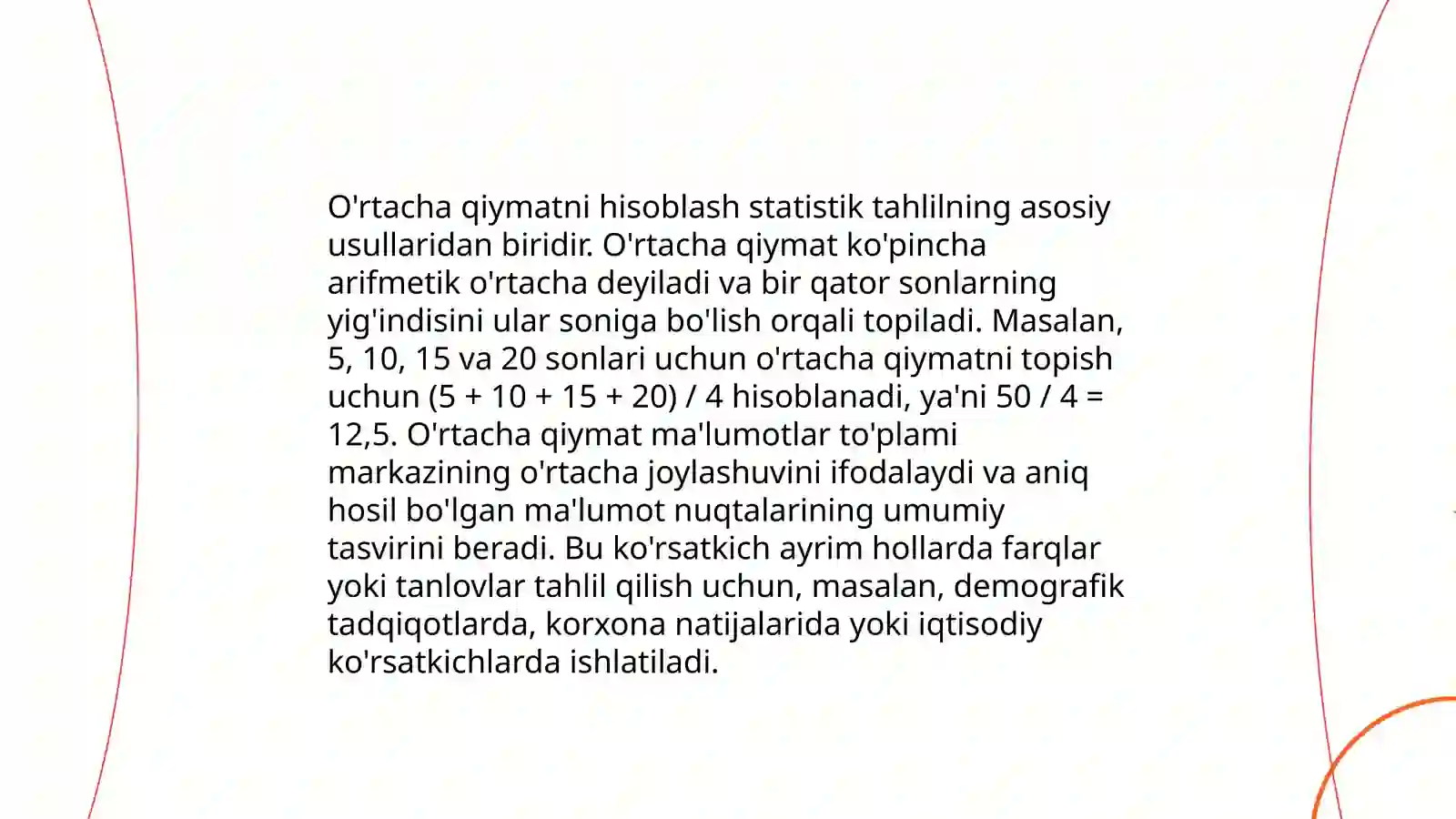 Statistik funksiyalar 4