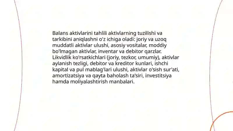 Buxgalteriya balansi tahlili 4