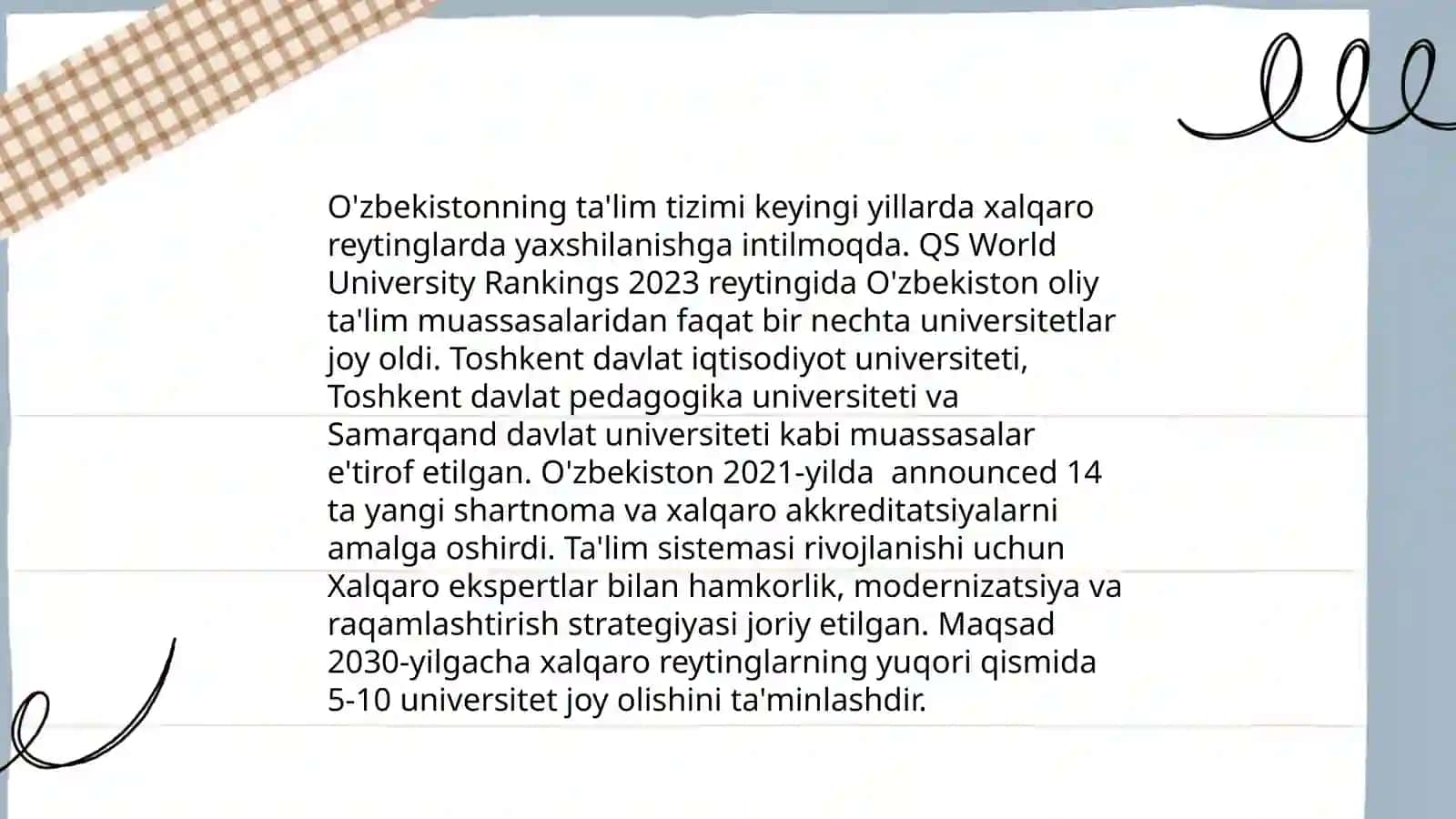 O'zbekistonni xalqaro reytinglardagi ko'rsatgichlarini tarixiy va siyosiy ahamiyati 4