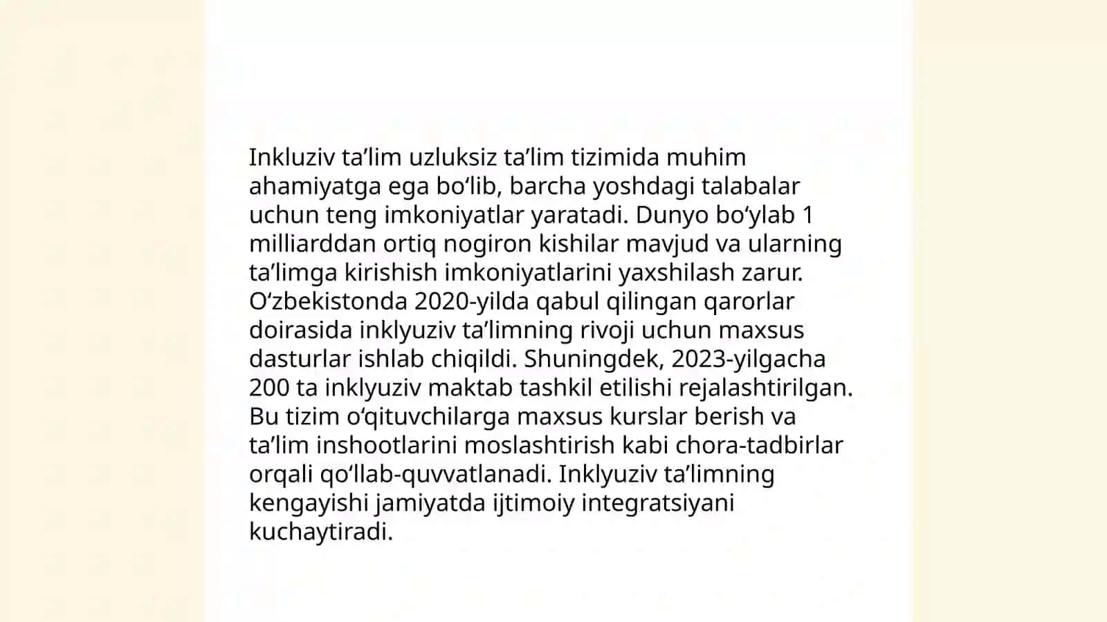 Inklyuziv taʼlimning pedagogik-psixologik bosqichlari 4