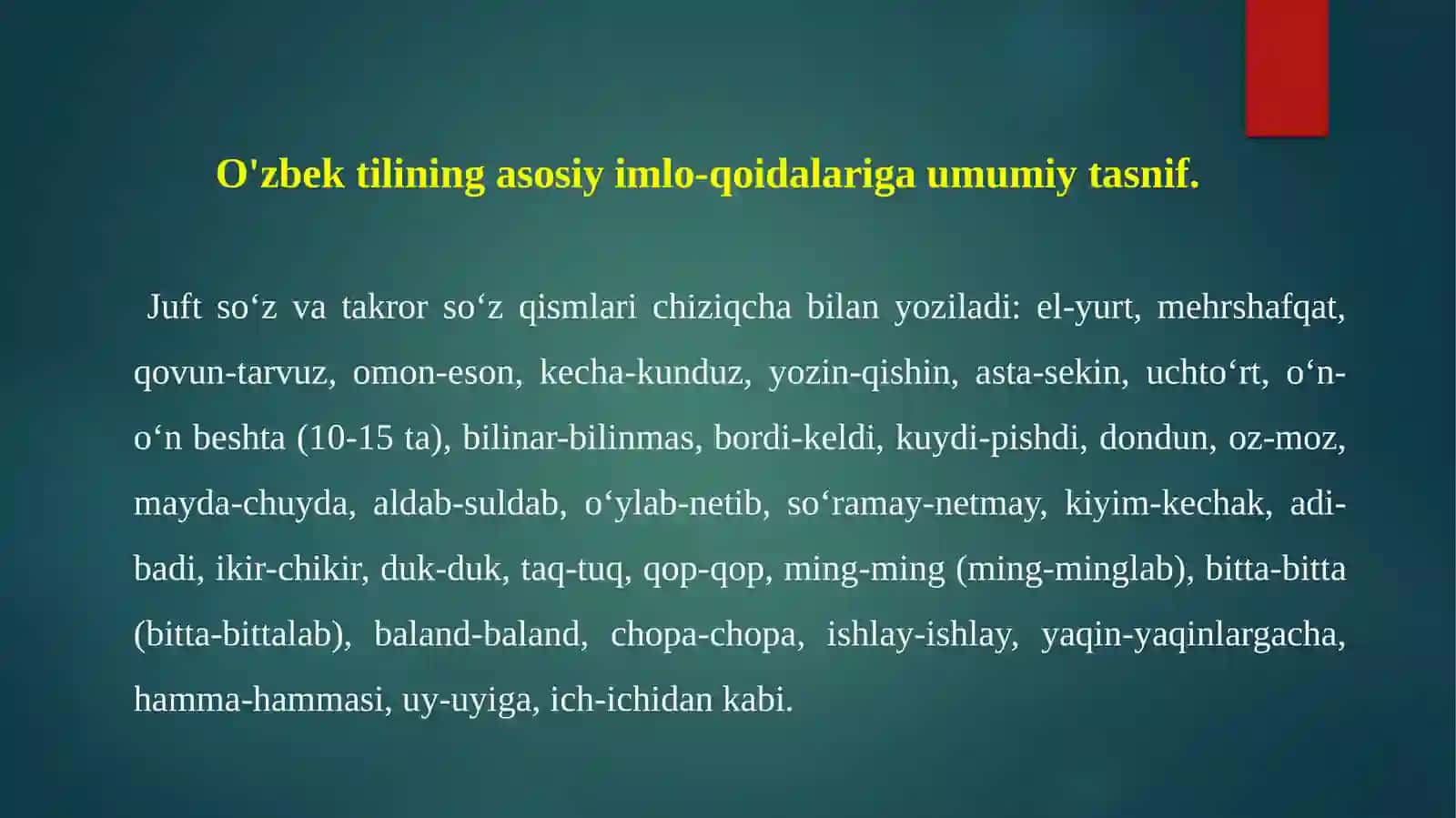 O'zbek tilida ko'chirish qoidalari 4