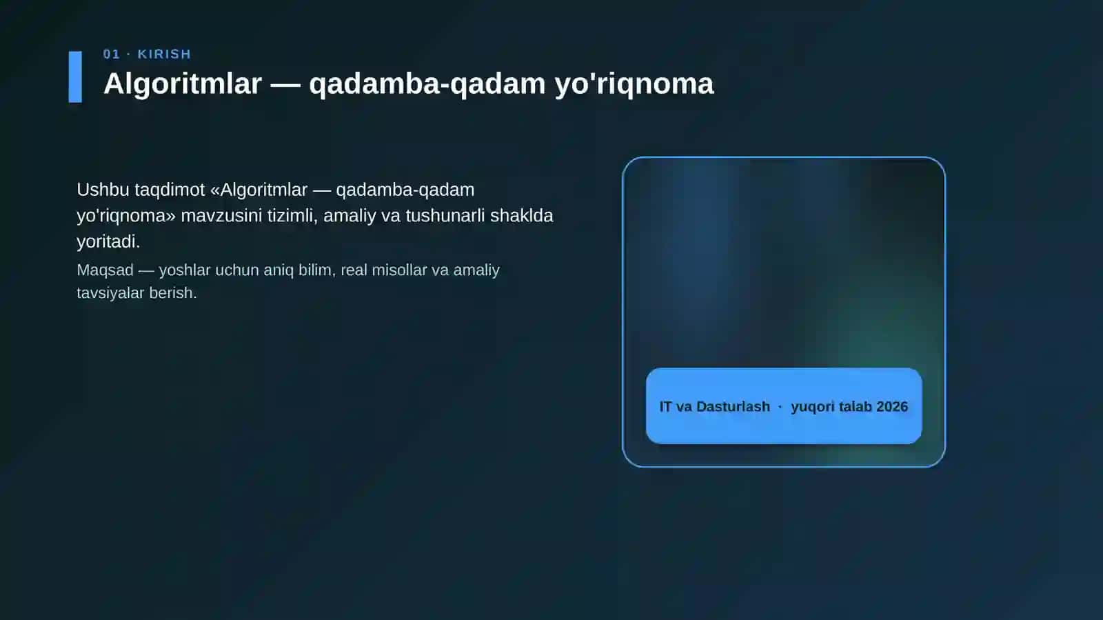 Algoritmlar — qadamba-qadam yo'riqnoma 4