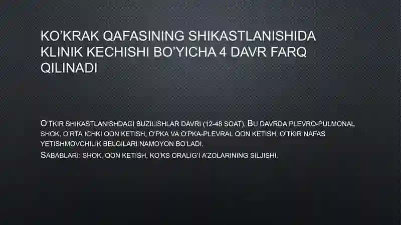 Bolalarda ko’krak qafasi a’zolarining yopiq shikastlanishi 4