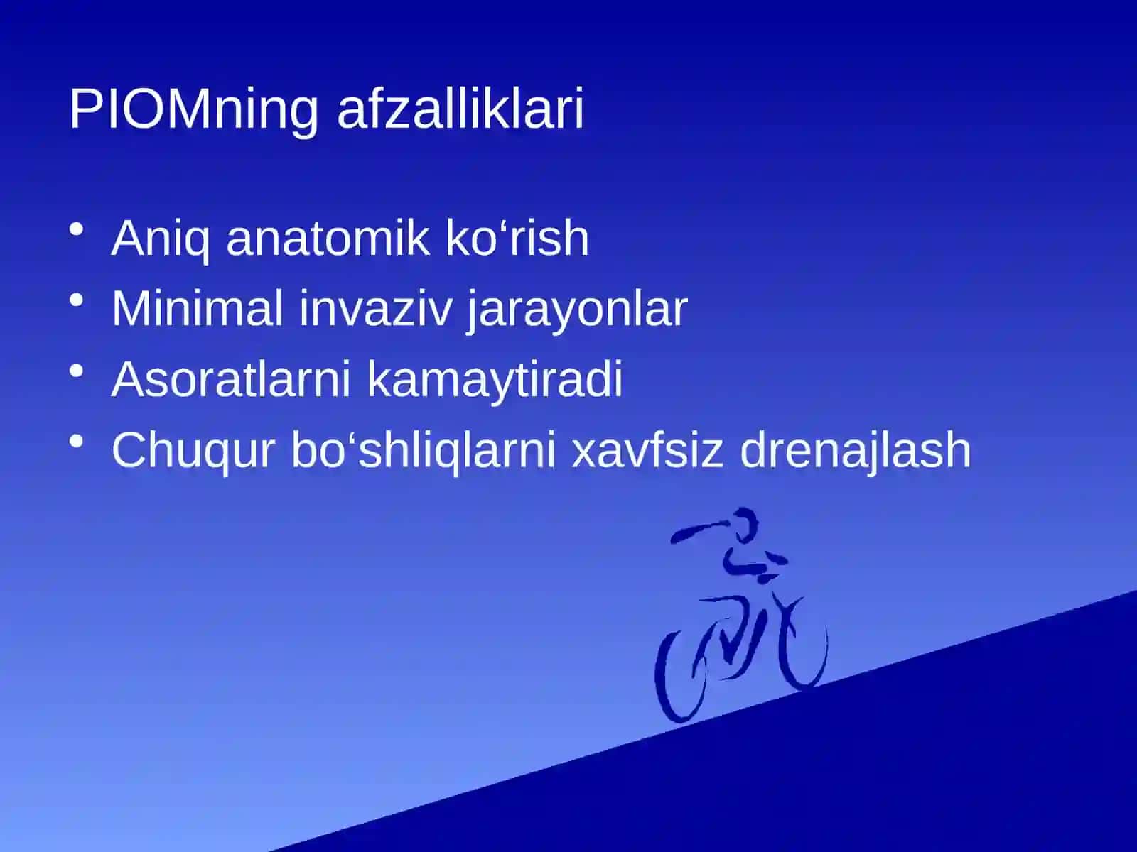 PIOM texnologiya va chanoq kletchatka bo‘shliqlarini drenajlash 4
