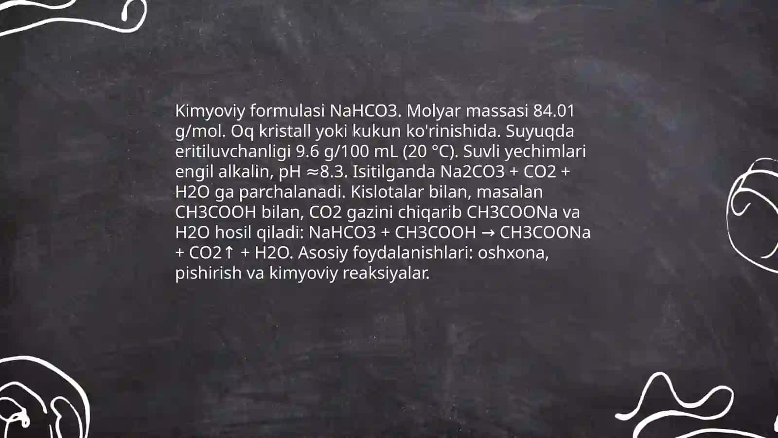 Kimyoviy reaksiya sirka va ichimlik sodasi 4
