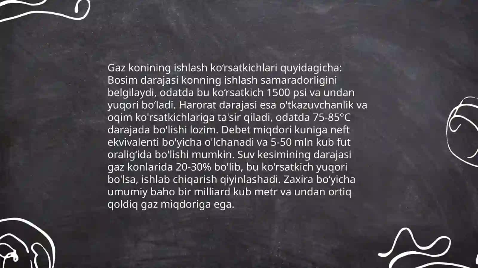 Gaz qazib chiqaringning ōsuvchi va doimiydavrlari uchun gaz konining ishlash korsatkichlarini aniqlash 4