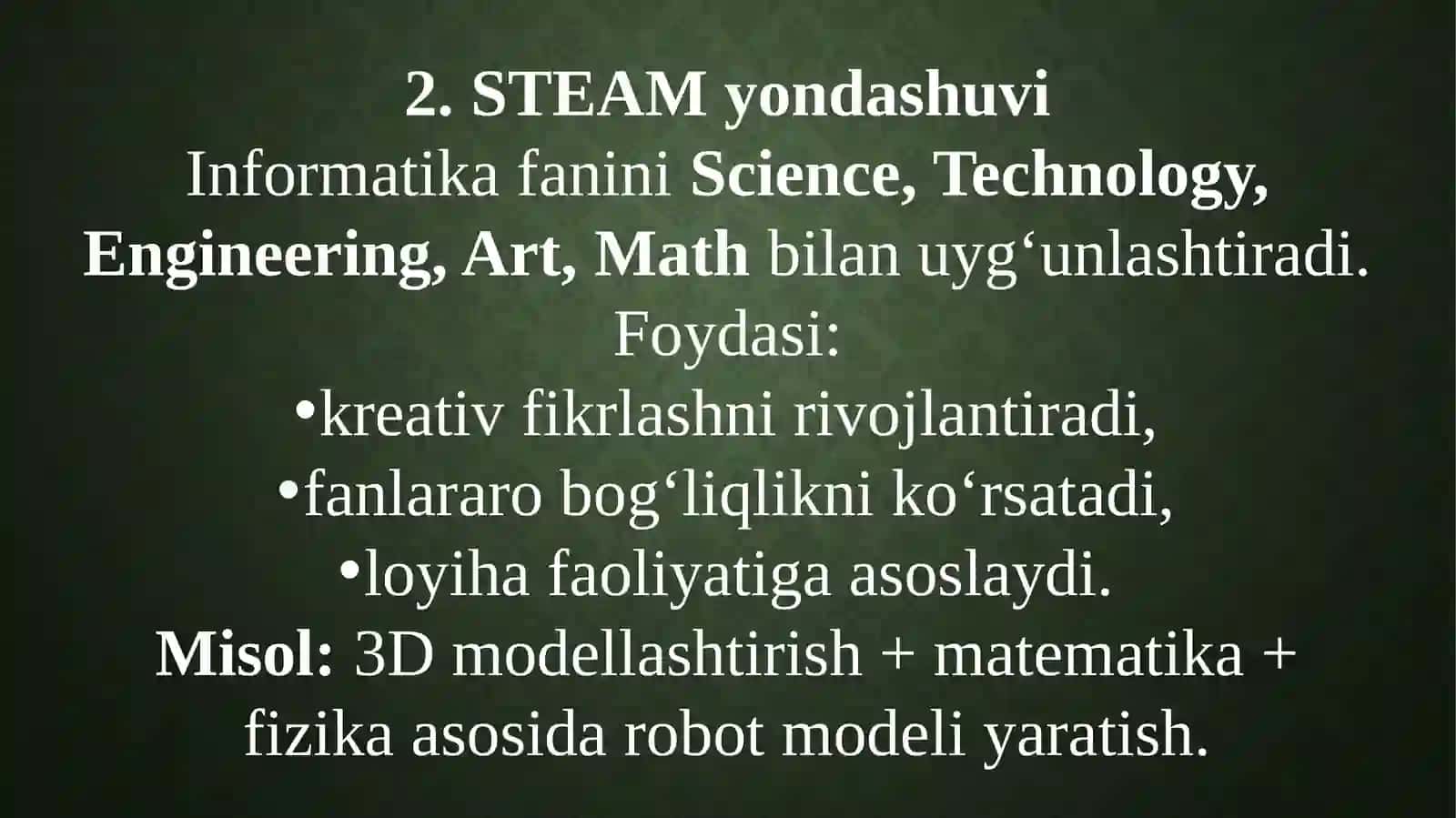 O‘quv mashg‘ulotlari 4
