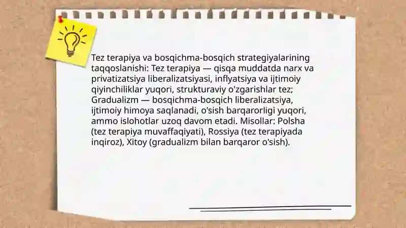 Bozor iqtisodiyotiga oʻtayotgan mamlakatlarda iqtisodiy rivojlanish modellari 4