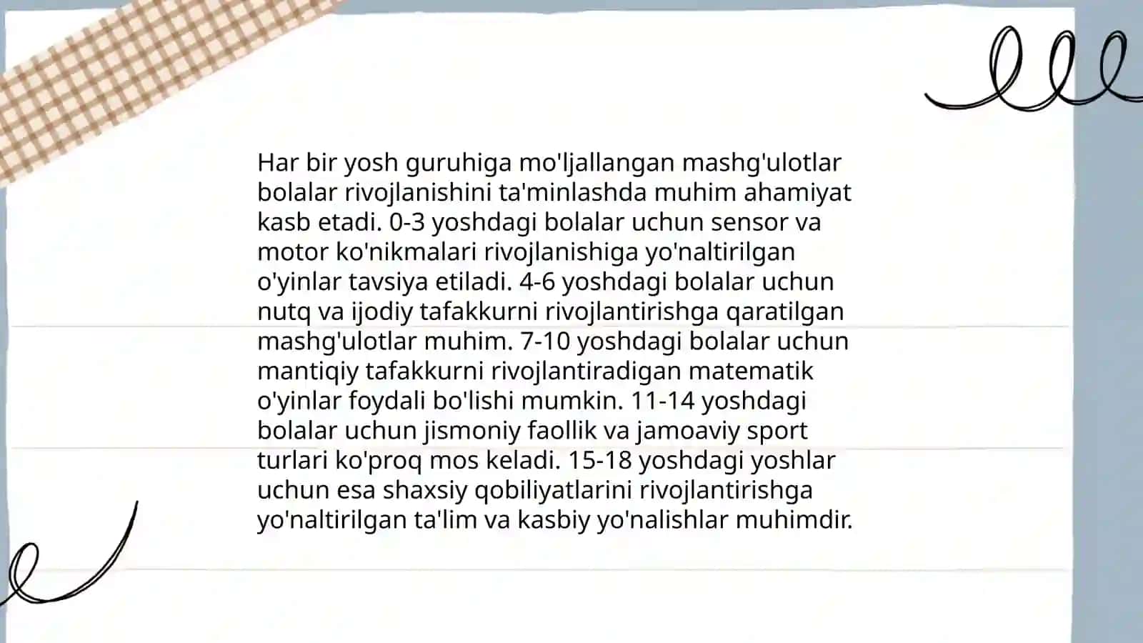 Maktabgacha taʼlim muassasalarida jismoniy tarbiya boʻyicha ishni rejalashtirish 4