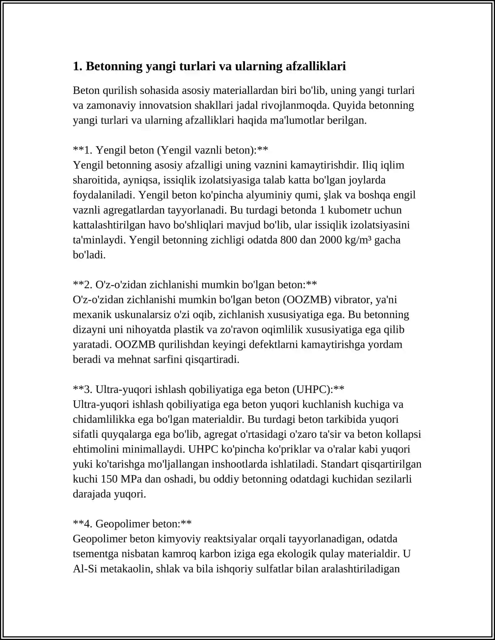 KONSTRUKSION MATERIALLAR TEXNOLOGIYASINING ZAMONAVIY MUAMMOLARI VA ULARNING YECHIMLARI 4