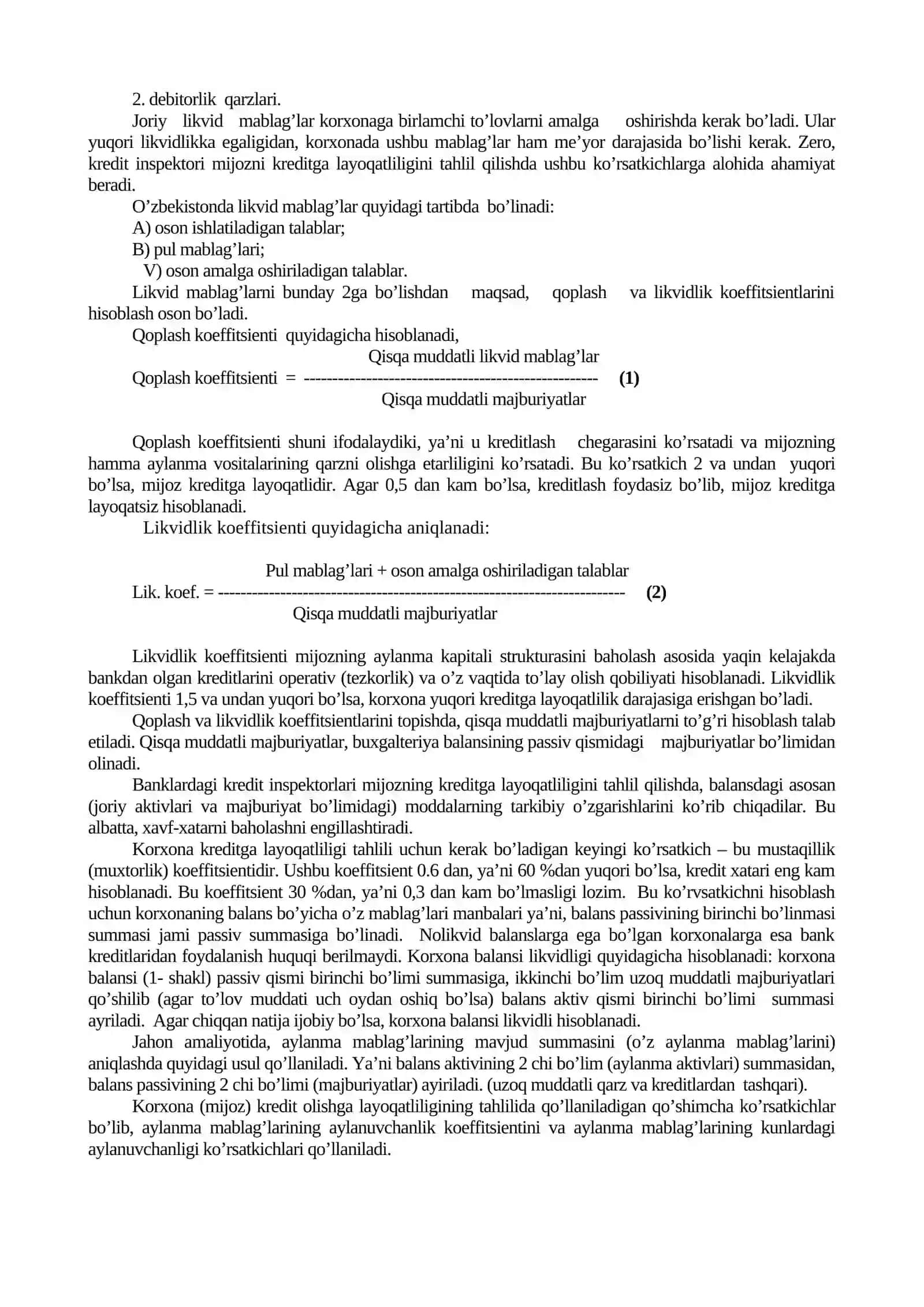 Investitsiya faoliyatini kreditlash 4