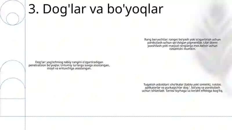 YogʻOch Materiallariga Pardoz Berish Va Pardozlovchi Asboblar 4