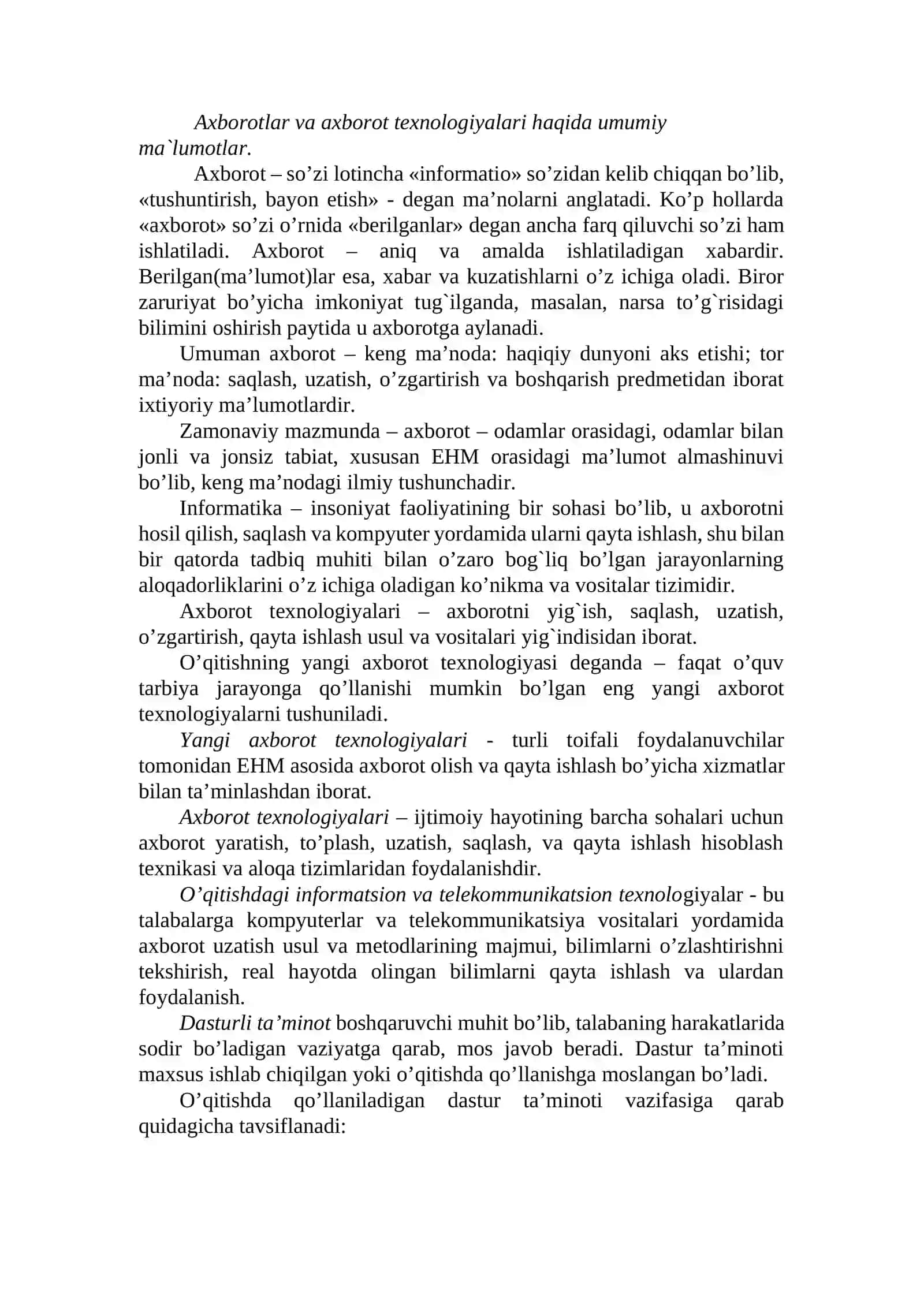 Matematika fanlarini o’qitishda zamonaviy axborot texnologiyalaridan foydalanish metodikasi 4