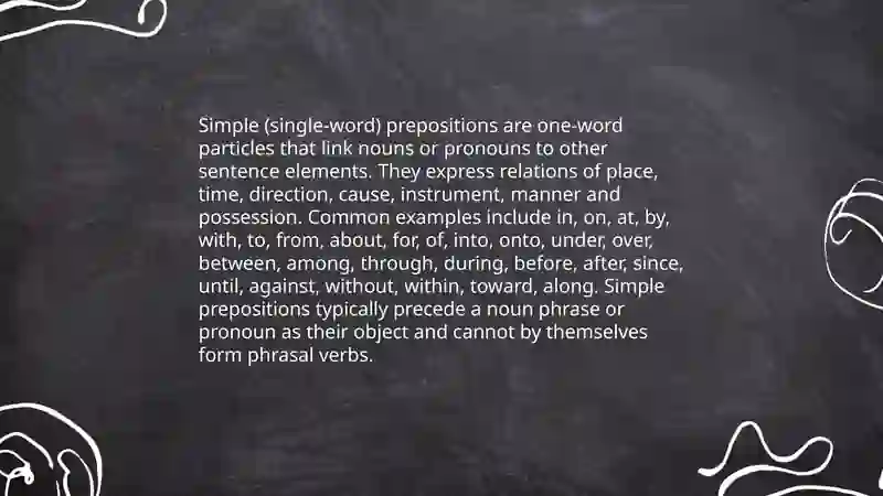 Preposition and its types 4
