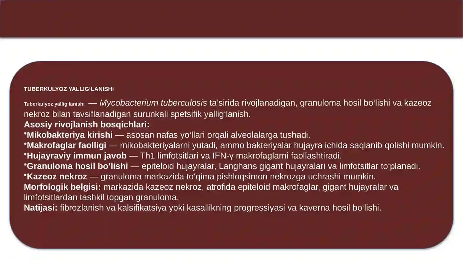 Tuberkulyoz patogenezi 4