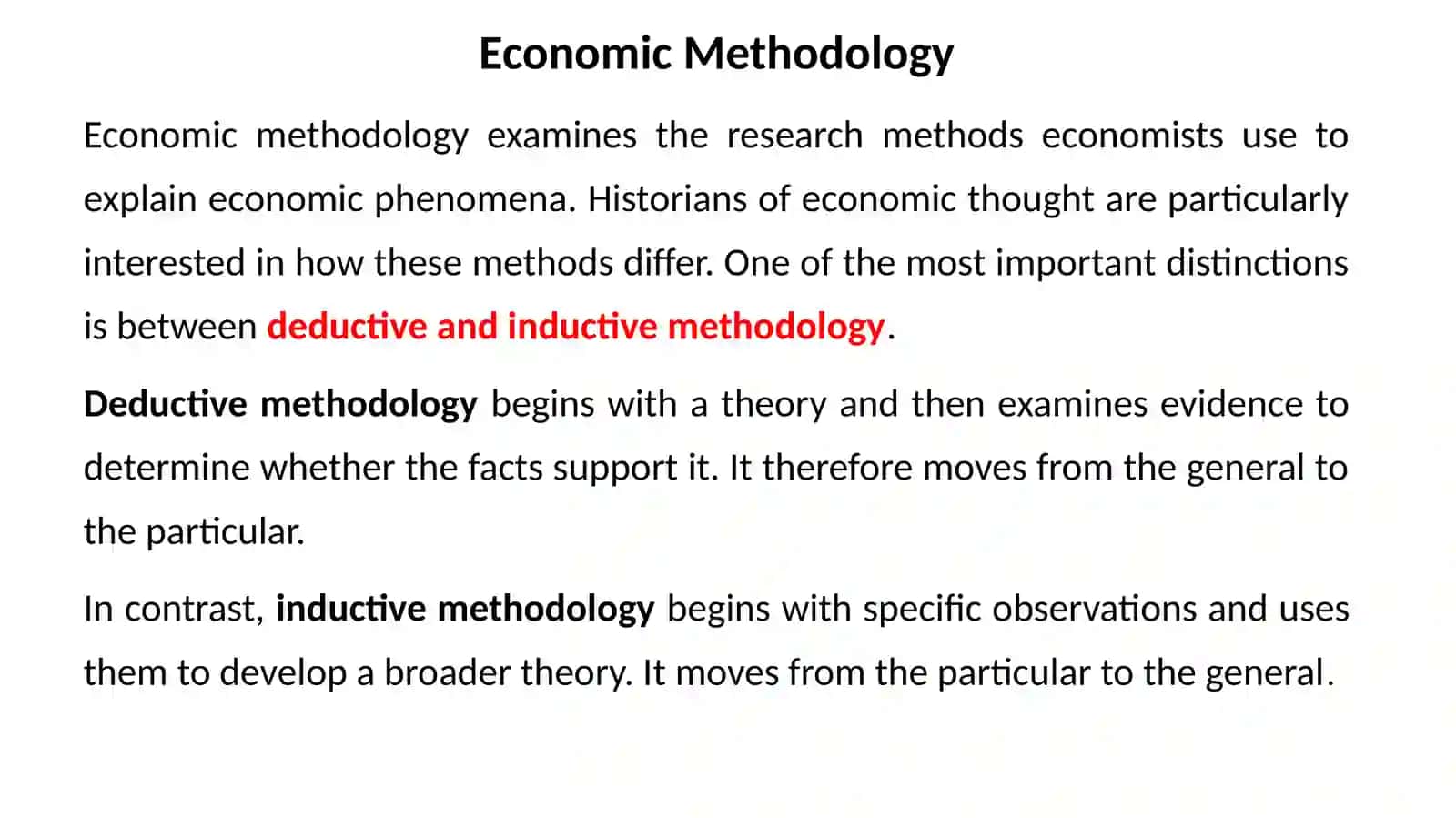 The Nature and Method of Economic Thought 4