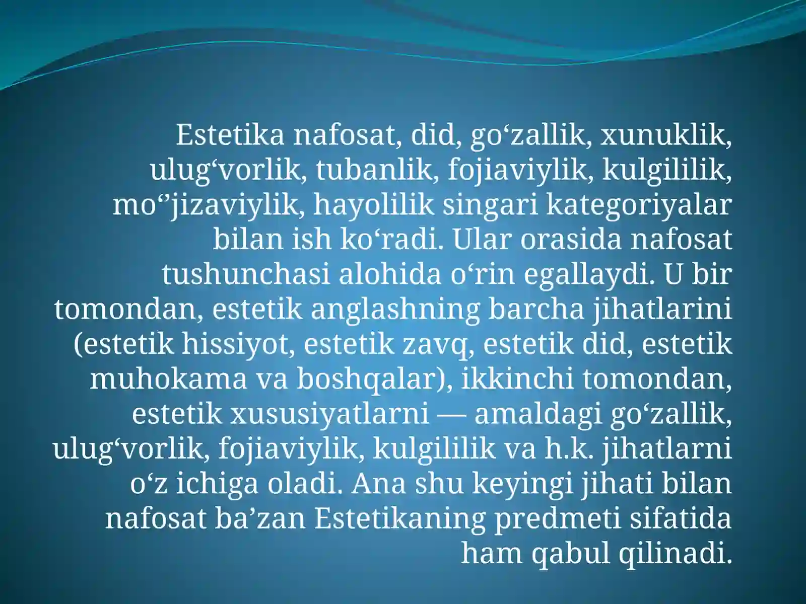 ESTETIK TARBIYA VA UNING TURLARI 4