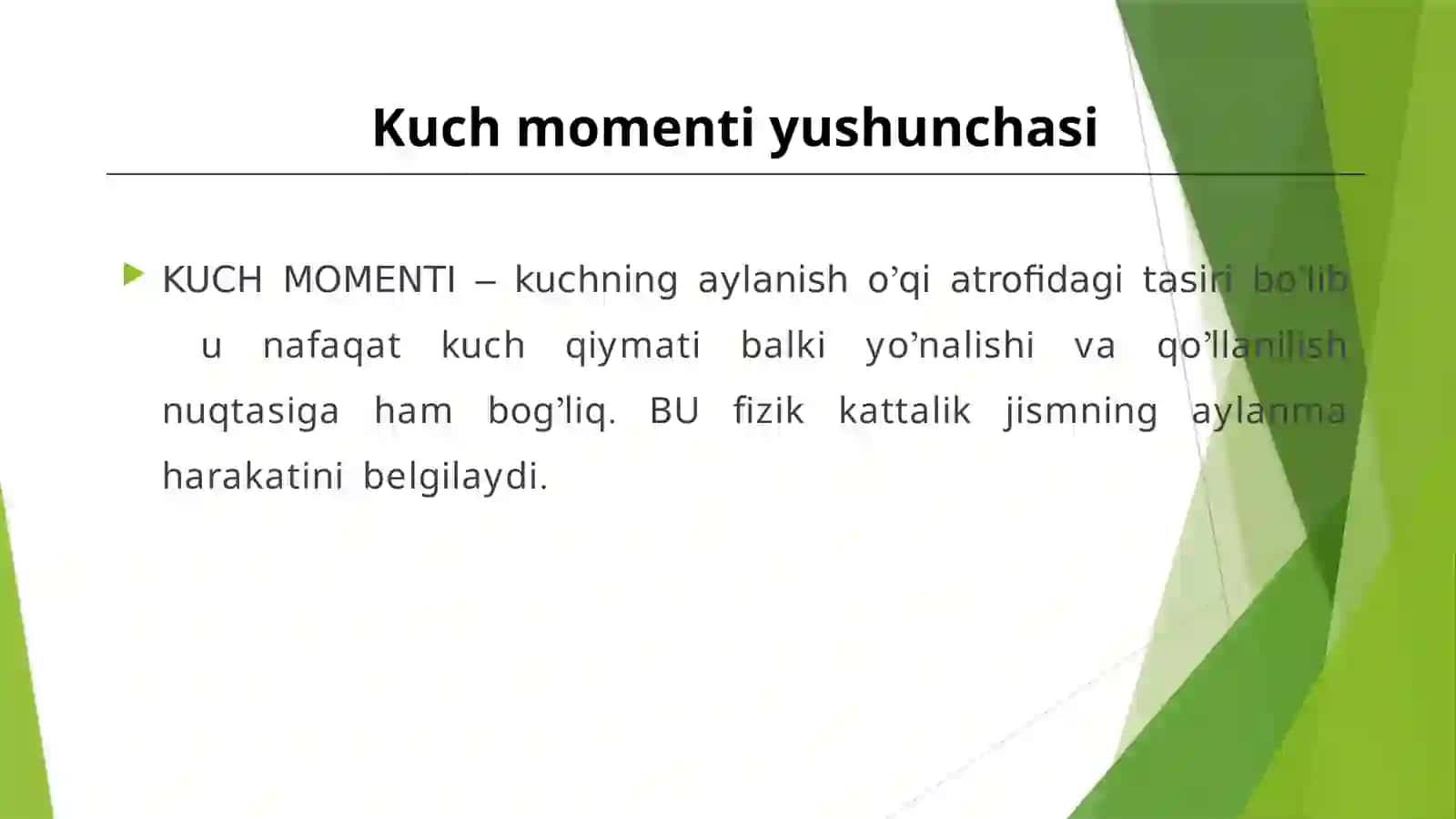 Qattiq jismning reaksiya kuchlarini aniqlash 4