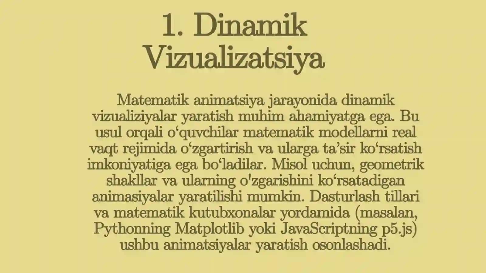 Matematika animatsiyalar to'plami 4