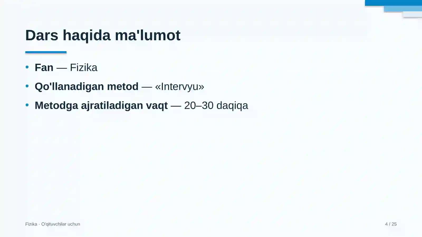 fizika darslarida intervyu metodidan foydalanish 1385 4