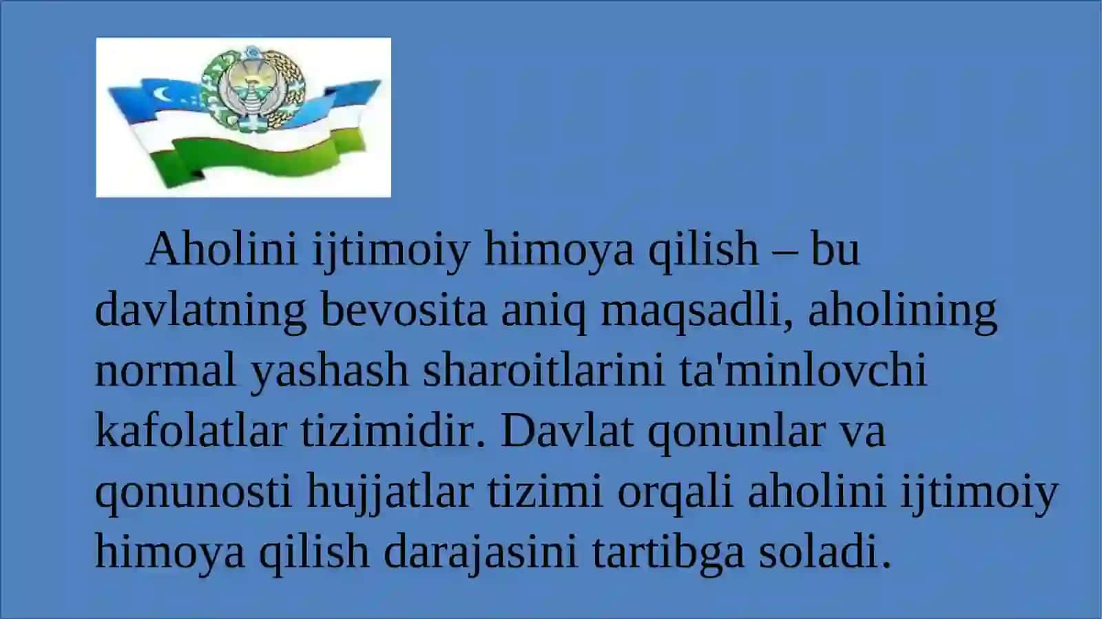 Kuchli ijtimoiy siyosatning  adolat mezonlari 4