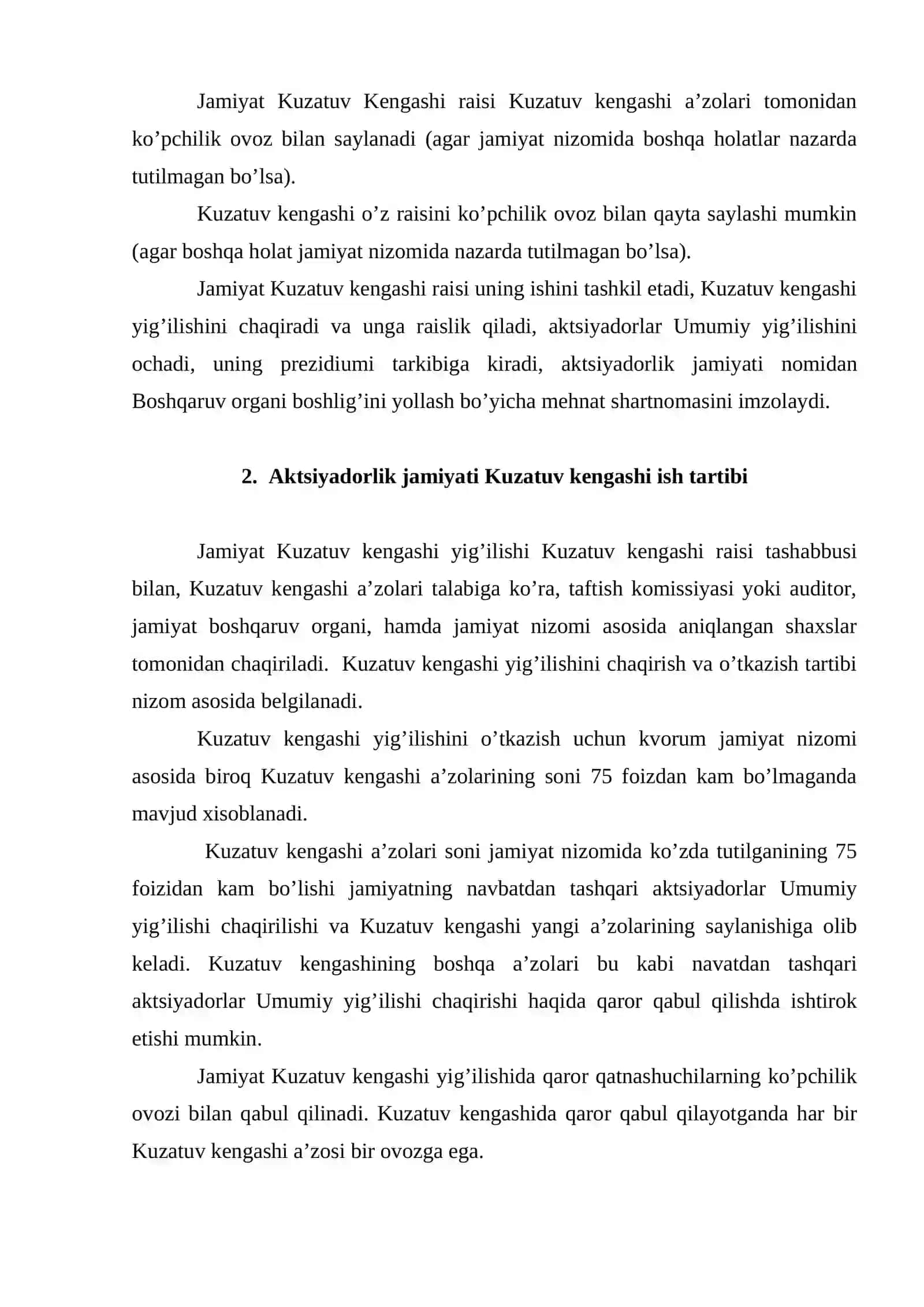 Aktsiyadorlik jamiyati Kuzatuv kеngashi 4