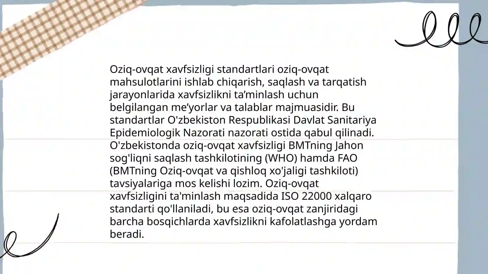 Oziq-ovqat mahsulotlarini sifatini nazorat qilish 4