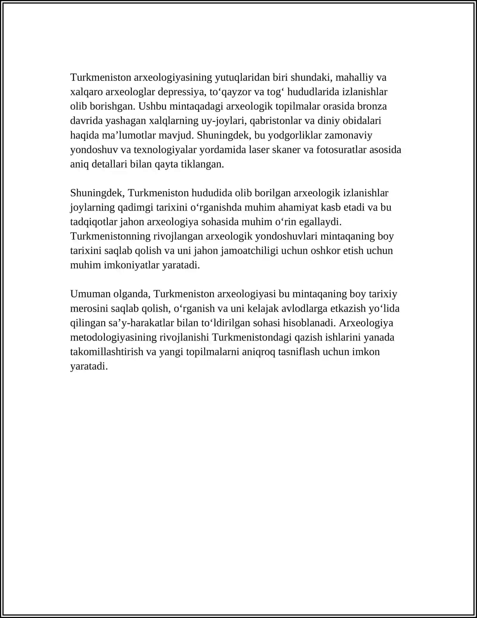 TURKMANISTON ARXEOLOGIYASI 4