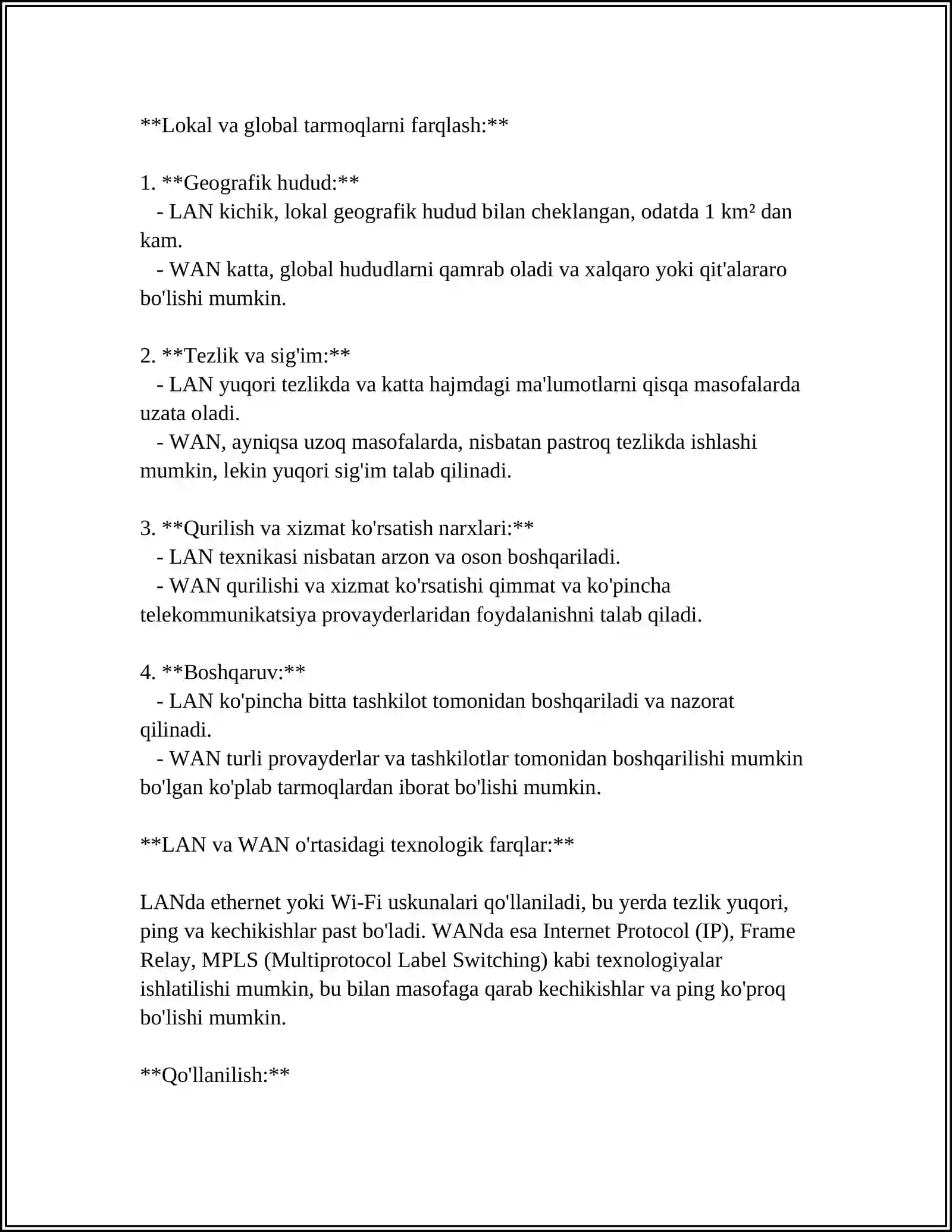 LOKAL VA GLOBAL TARMOQLAR 4