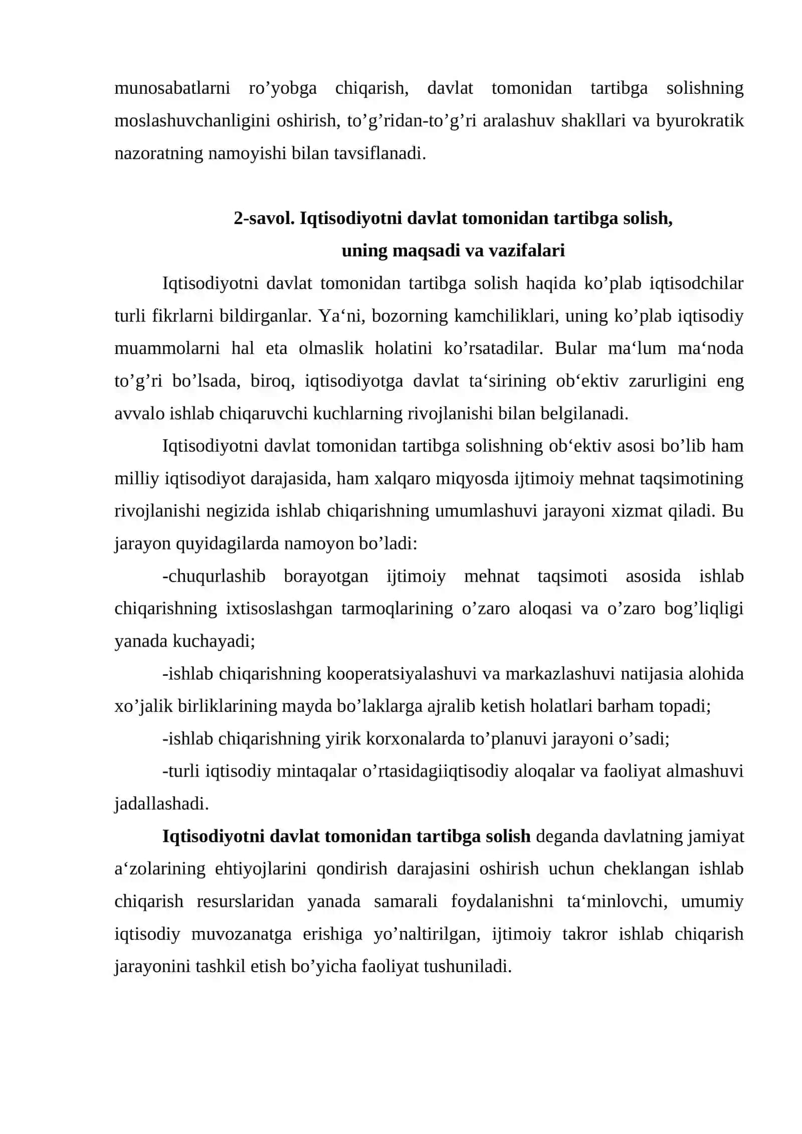 Davlatning milliy iqtisodiyotni tartibga solishda rol 4