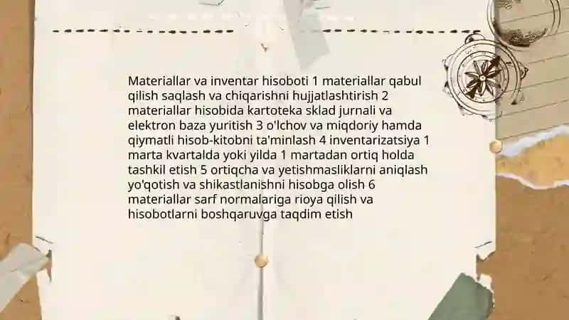 Asosiy vositalar va amortizatsiya hisoboti qurilish tashkilotlarida 4