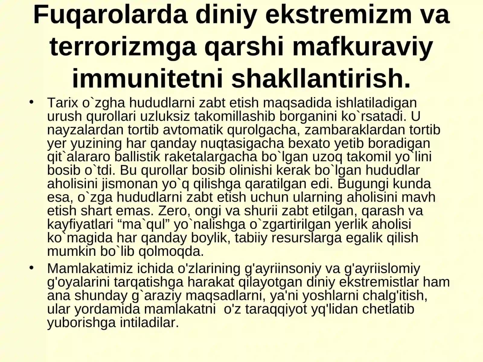 Terrorizm tushunchasi shakillari sabablari va unga qarshi kurashish 4