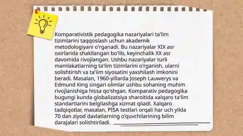 Globalizatsiya va Komparativistik pedagogika.Yaqin va òrta sharq mamlakatlari misolida 4