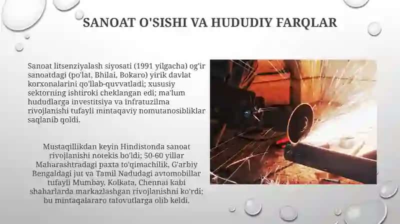 Mustaqillikdan soʻng qishloq xoʻjaligi va sanoati 4