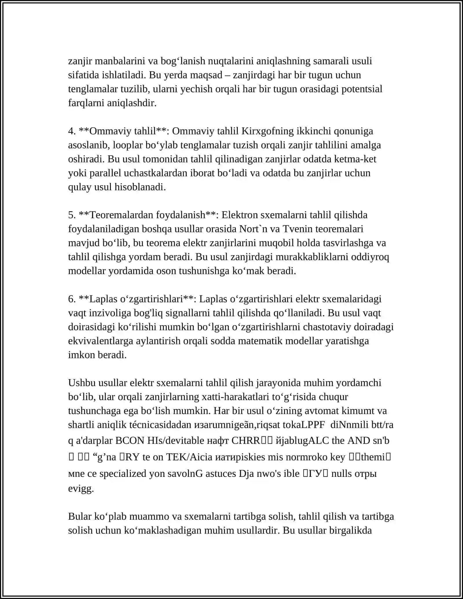 Elektr sxemalar va elektr asboblarini tahlil qilish 4