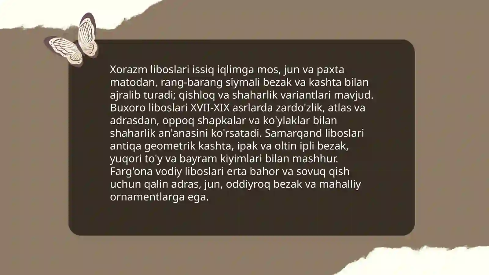 O'zbek milliy libosining tarixi 4