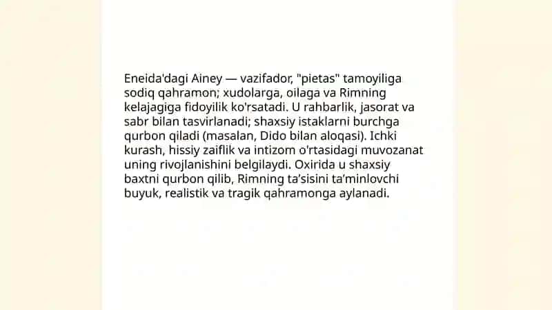Qadimgi rim adabiyoti (Vergilining “Eneida” dostoni.Rim she’riyati,Imperiya davri Rim adabiyoti 4