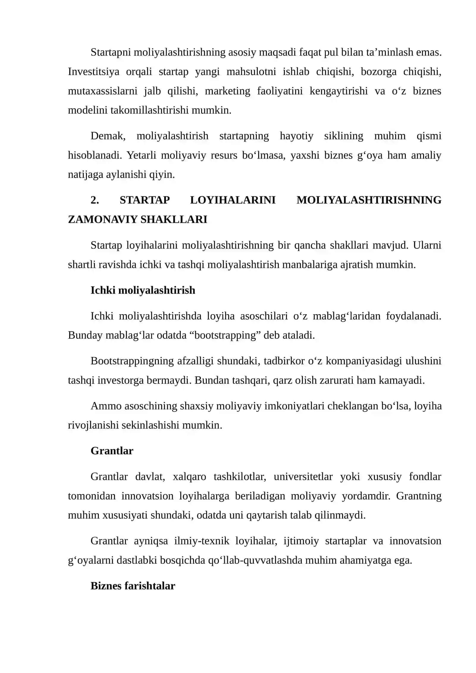 STARTAP LOYIHALARINI MOLIYALASHTIRISHNING ZAMONAVIY SHAKLLARI: VENCHUR FONDLARI VA KRAUDFANDING 4