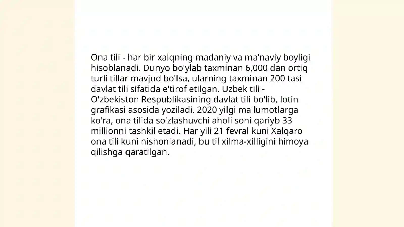 Tarbiya diyaginostika testlar 4
