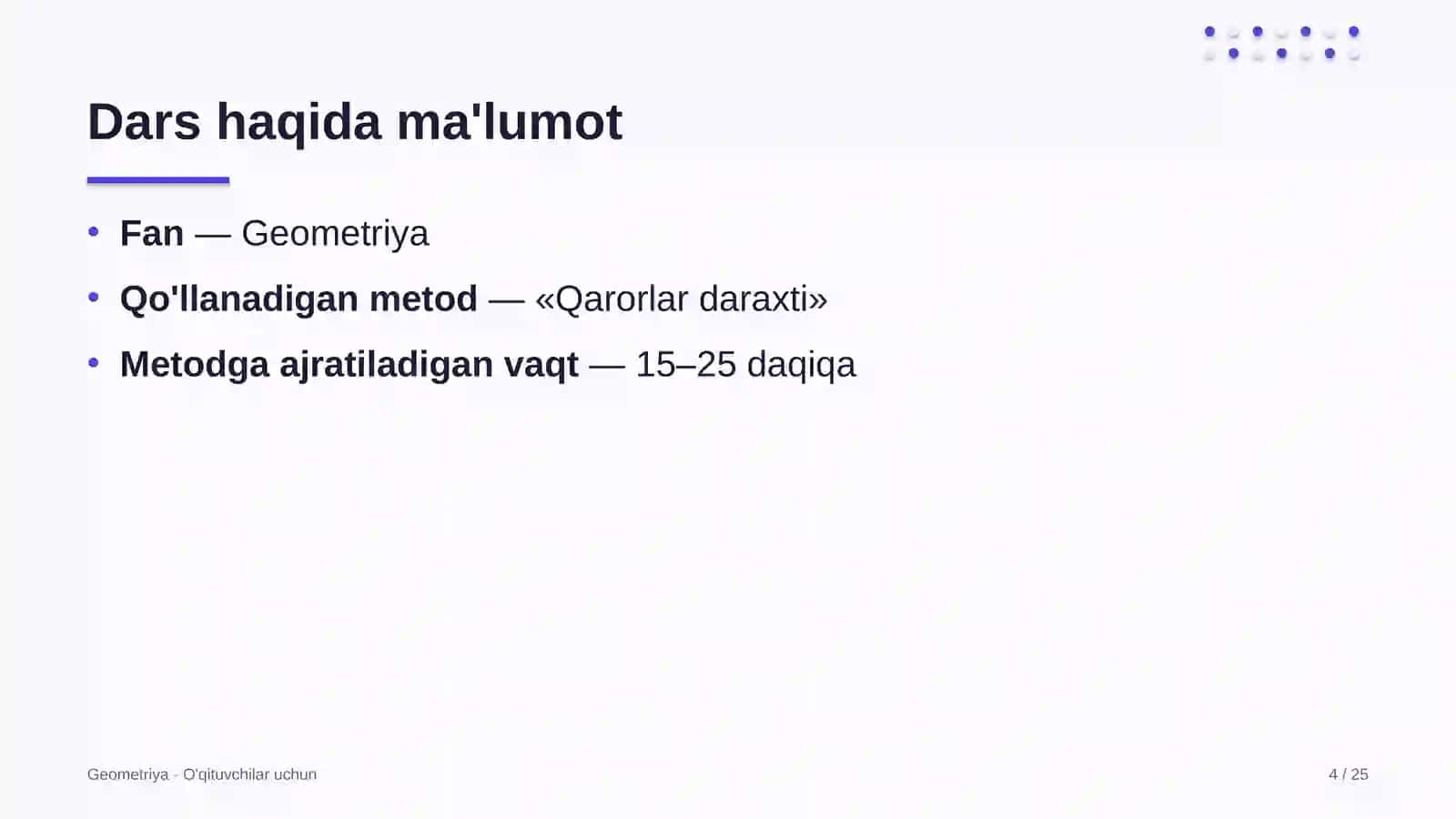 geometriya darslarida qarorlar daraxti metodidan foydalanish 2171 4