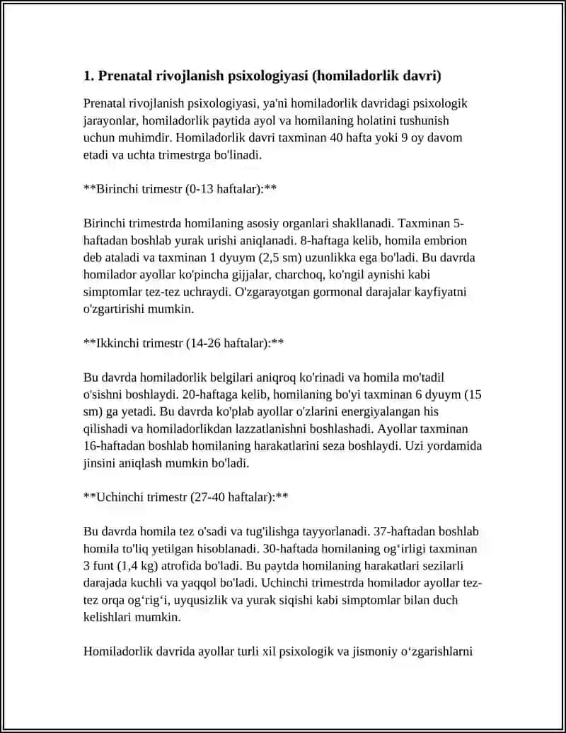 RIVOJLANISHNING YOSH XUSUSIYATLARINI O'RGANUVCHI PSIXOLOGIYA SOHALARI 4