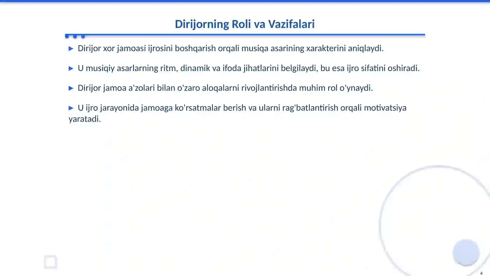 Xor Jamoasi Bilan Ishlash: Dirijorning Rol va Vazifalari 4